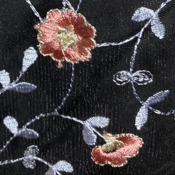 Nanette Lapore Blouse Black Floral Net & Black Camisole XL - Picture 8 of 12